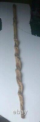 Twisted Wooden Walking Stick / Cane / Staff 54 Handcrafted Hiking Trekking 5