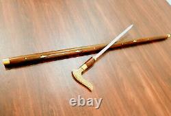 Unique Designs Wooden walking Stick With Victoerian Brass Handle Unisex Cane