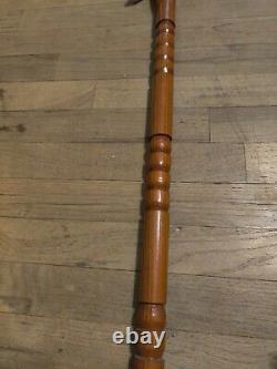 Unique Wooden Hammer Cane / Walking Stick 35 Long
