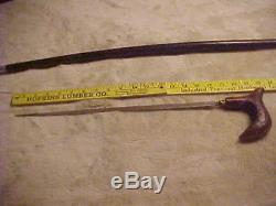 Very Old Vintage Wooden Walking Stick/sword Total Length 36 Inches 2 Pieces