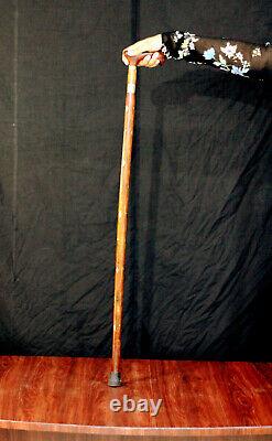 Victorian Walking Stick with a hidden inside Unisex Wooden cane