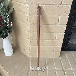 Vintage 25 Hand Carved Wood Decorative Tribal Walking Stick Staff Woman