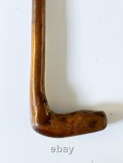 Vintage 34.5 Tree Root Swagger Stick Victorian Handmade Wooden Walking Cane