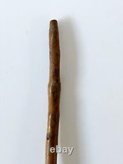 Vintage 34.5 Tree Root Swagger Stick Victorian Handmade Wooden Walking Cane