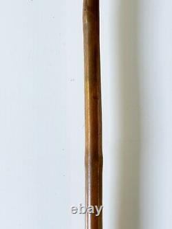 Vintage 34.5 Tree Root Swagger Stick Victorian Handmade Wooden Walking Cane