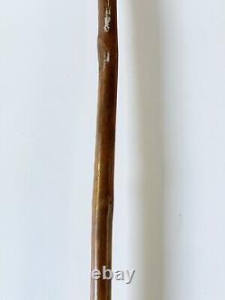 Vintage 34.5 Tree Root Swagger Stick Victorian Handmade Wooden Walking Cane