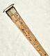 Vintage Antique 19c Wooden Measuring System Swagger Knob Walking Stick Cane Old