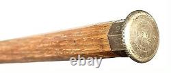 Vintage Antique 19C Wooden Measuring System Swagger Knob Walking Stick Cane Old