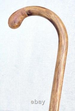 Vintage Antique Estate Gorgeous Crook Handle Wooden Nose Walking Stick Cane