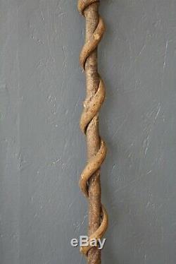 Vintage Antique Tree Wood Walking Stick Cane Snake Branch Wooden stick