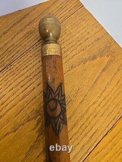 Vintage Billiard Pool Stick Cue Knob Carved Dragon Walking Stick Cane