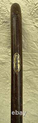 Vintage Burberry Nova Check Logo Wooden Handle Walking Stick Ladies Umbrella