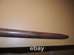 Vintage Cane / Walking Stick 37 brass eagle handle inlaid Walnut wood wooden