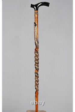 Vintage Custom Fancy Walking Stick, Handmade SPECIAL Turkish Wooden Walking Cane
