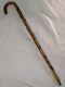 Vintage German Wanderstock Hiking Walking Stick Wooden With 19 Badges Stocknagel