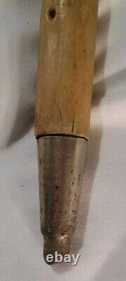 Vintage German Wanderstock Hiking Walking Stick Wooden With 19 Badges Stocknagel