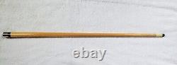 Vintage Hand Carved Wood & Brass Walking Stick/Cane & Hidden Pool Cue