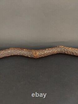 Vintage Handcarved Snake walking stick 36.5