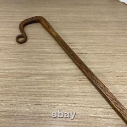 Vintage Oak Hardwood Shepherds Loop Crook Handle Walking Stick Cane 41