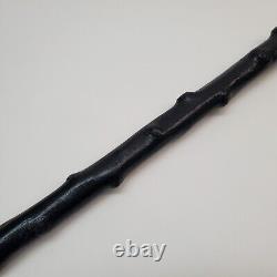 Vintage Shillelagh Irish Walking Stick Blackthorn Lacquered with Metal Tip 36