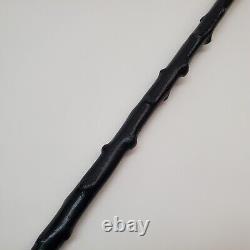 Vintage Shillelagh Irish Walking Stick Blackthorn Lacquered with Metal Tip 36