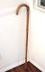 Vintage Wooden Bamboo Walking Stick Cane Gadget Horse Measuring Stick 38.5