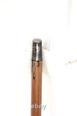 Vintage Wooden BAMBOO Walking Stick CANE GADGET Horse Measuring Stick 38.5