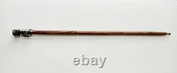 Vintage Working Brass Steam Engine Handle Wooden Walking Stick Cane 38 Inch
