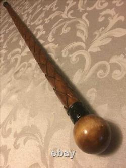 Vintage designer look wooden walking cane stick new handmade hand handle stick
