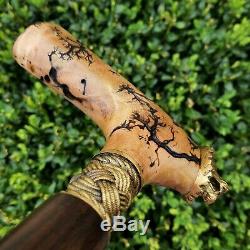 Walking Cane Walking Stick Handmade Wooden Cane Exclusive and Unique Design X39