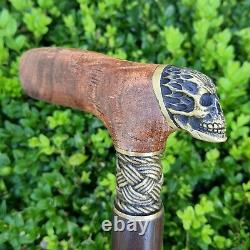 Walking Cane Walking Stick Handmade Wooden Cane Stabilized in Cactus Juice Y36