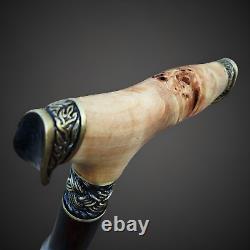 Walking Cane Walking Stick New Wooden Burl Cane Handmade gift B90