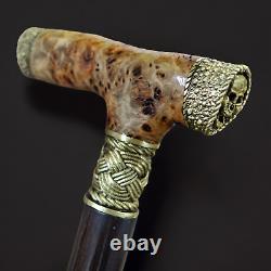 Walking Cane Walking Stick New Wooden Burl Cane Handmade gift L91