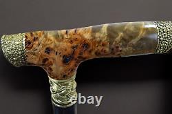 Walking Cane Walking Stick New Wooden Burl Cane Handmade gift L91