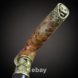 Walking Cane Walking Stick New Wooden Burl Cane Handmade gift L91