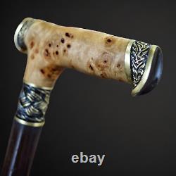 Walking Cane Walking Stick New Wooden Burl Cane Handmade gift L95