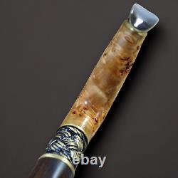 Walking Cane Walking Stick New Wooden Burl Cane Handmade gift L95