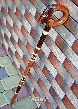 Walking Cane Walking Sticks Wood Wooden Handmade WoodCarving Sale New Set of 5