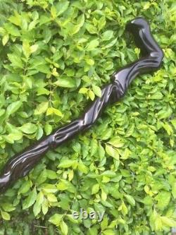 Walking Cane Wooden Hand Carved Black Walking Stick For Men Women Design Cane G1