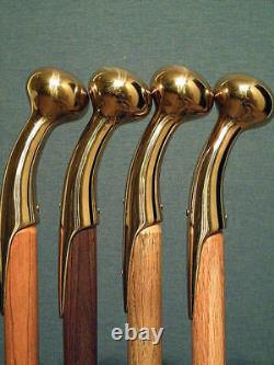 Walking Stick Brass hames Handle Wooden Cane Handmade Style Christmas Gift