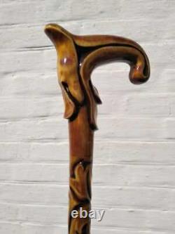 Walking Stick Cane For Men & Women Wooden Walking Stick Unique Design Style Gift