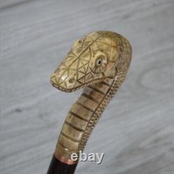 Walking Stick Cane Wooden Carving Handmade Cane hiking stick Gift (Raptor)