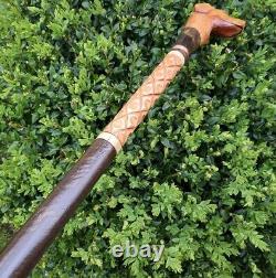 Walking Stick Canes Reed Wood Wooden Hand-Carved Carving Handmade Cane Stick Acc