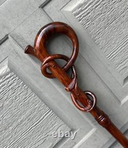 Walking Stick Wooden Cane Handmade Carving Wooden walking stick Hand Carved