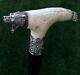 White Grizzly Burl Wooden Handmade Cane Walking Stick Unique Accessories Canes