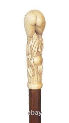 Women Walking Stick Wooden Walking Cane For Women Hand Carved Cane Style GIFT