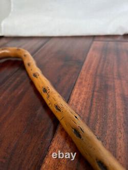 Wooden Cane Walking Stick 35 inch Hand Carved Vintage