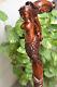 Wooden Carved Mermaid Walking Stick Cane Handmade Wood Crafted Comfortable Handl