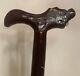 Wooden Dragon Walking Cane Stick Hand Carved Crafted Mystic Withmarble