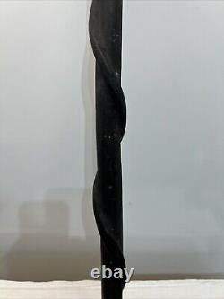 Wooden Hand Carved Rattlesnake Walking Stick African Tribal